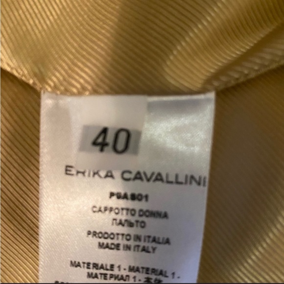 Erika Cavallini Long Wool Coat IT 40 or US 4 - Picture 5 of 5